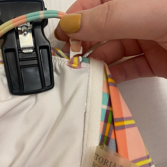 Victoria Secret plaid bandeau bikini Size L - Picture 7 of 13